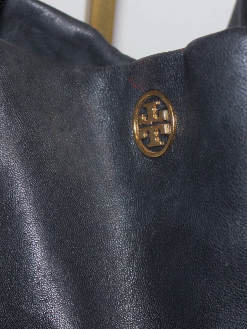 Great Condition TORY BURCH Slouchy Leather 2 Way Shoulder Bag Hobo Tote - Picture 2 of 7